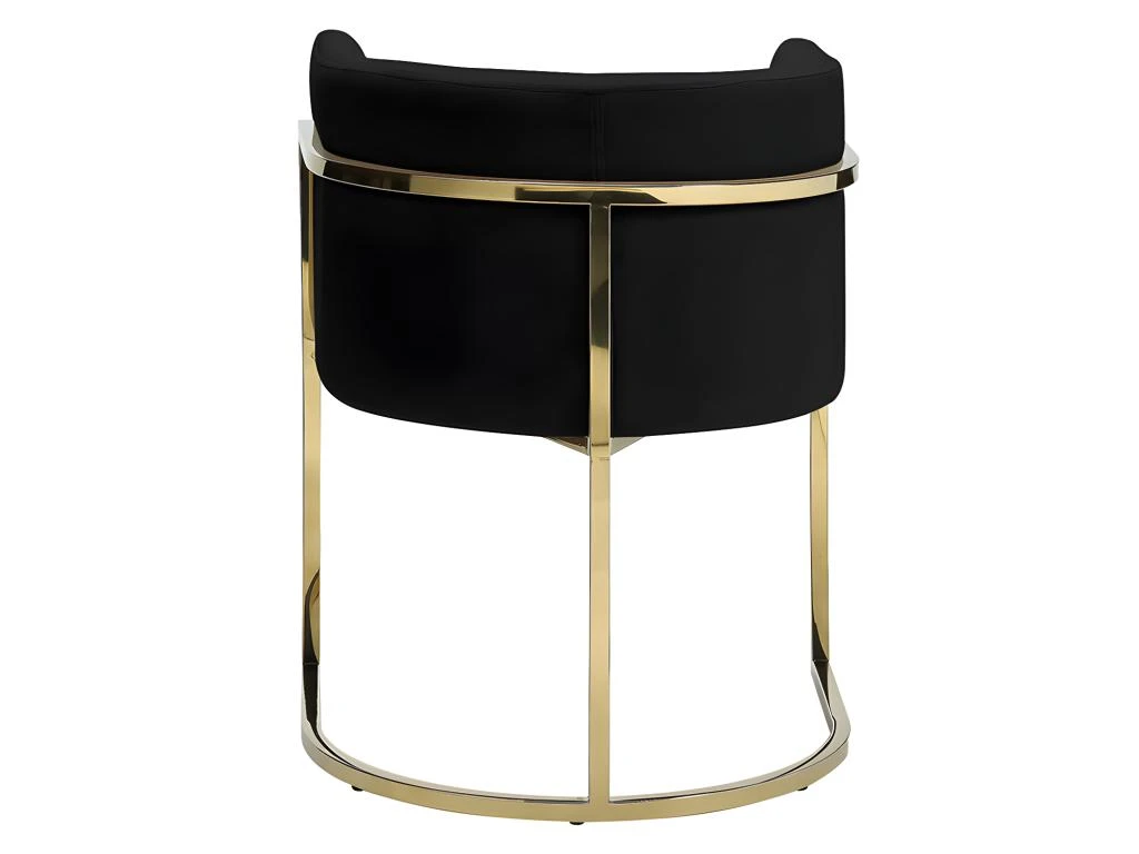 Lot De 2 Chaises Avec Accoudoirs - Velours Et Acier Inoxydable - Noir Et Doré - PERIA De Pascal MORABITO 6 Lot De 2 Chaises Avec Accoudoirs - Velours Et Acier Inoxydable - Noir Et Doré - PERIA De Pascal MORABITO – Image 6