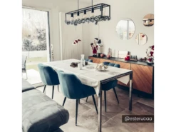 Lot De 2 Chaises Avec Accoudoirs - Velours Et Métal - Bleu - PEGA De Pascal MORABITO 13 Lot De 2 Chaises Avec Accoudoirs - Velours Et Métal - Bleu - PEGA De Pascal MORABITO -Mobilier De Restaurant chaise 452595