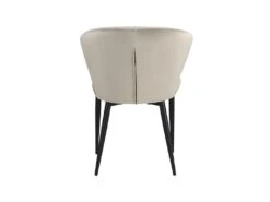 Lot De 6 Chaises CRUSTI - Velours Et Métal - Beige -Mobilier De Restaurant chaise 453073