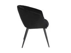 Lot De 6 Chaises VADIM De Pascal MORABITO - Velours Et Métal - Noir -Mobilier De Restaurant chaise 453653