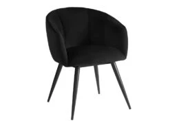 Lot De 6 Chaises VADIM De Pascal MORABITO - Velours Et Métal - Noir -Mobilier De Restaurant chaise 453657