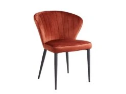 Lot De 2 Chaises CRUSTI - Velours Et Métal - Terracotta 10 Lot De 2 Chaises CRUSTI - Velours Et Métal - Terracotta -Mobilier De Restaurant chaise 480477