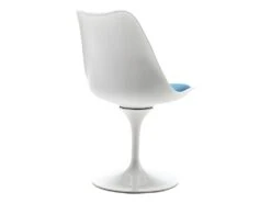 Lot De 2 Chaises En Polypropylène, Tissu Et Métal - Bleu Et Blanc - XAFY -Mobilier De Restaurant chaise 497945