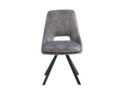 Lot De 6 Chaises - Velours Et Métal - Gris - KELINE 10 Lot De 6 Chaises - Velours Et Métal - Gris - KELINE -Mobilier De Restaurant chaise 507103