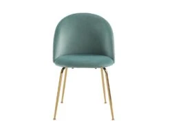 Lot De 6 Chaises - Velours Et Métal Doré - Vert Sauge - MELBOURNE 12 Lot De 6 Chaises - Velours Et Métal Doré - Vert Sauge - MELBOURNE -Mobilier De Restaurant chaise 6603049