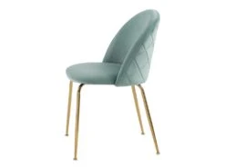 Lot De 6 Chaises - Velours Et Métal Doré - Vert Sauge - MELBOURNE 13 Lot De 6 Chaises - Velours Et Métal Doré - Vert Sauge - MELBOURNE -Mobilier De Restaurant chaise 6603055