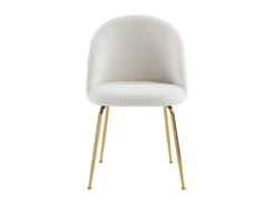 Lot De 2 Chaises - Tissu Bouclette Et Métal Doré - Blanc - MELBOURNE 14 Lot De 2 Chaises - Tissu Bouclette Et Métal Doré - Blanc - MELBOURNE -Mobilier De Restaurant chaise 6603085