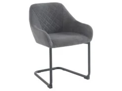 Lot De 2 Chaises Avec Accoudoirs En Tissu Et Métal - Gris - WAFA De Pascal MORABITO -Mobilier De Restaurant chaise 6919375