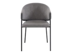 Lot De 2 Chaises Avec Accoudoirs En Tissu Et Métal - Gris - ORDIDA De Pascal MORABITO -Mobilier De Restaurant chaise 6945229