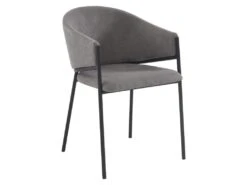 Lot De 6 Chaises Avec Accoudoirs En Tissu Et Métal - Gris - ORDIDA De Pascal MORABITO 10 Lot De 6 Chaises Avec Accoudoirs En Tissu Et Métal - Gris - ORDIDA De Pascal MORABITO -Mobilier De Restaurant chaise 6947753