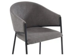 Lot De 6 Chaises Avec Accoudoirs En Tissu Et Métal - Gris - ORDIDA De Pascal MORABITO 12 Lot De 6 Chaises Avec Accoudoirs En Tissu Et Métal - Gris - ORDIDA De Pascal MORABITO -Mobilier De Restaurant chaise 6947769