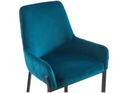 Lot De 6 Chaises Avec Accoudoirs En Velours Et Métal - Bleu - CAROLONA De Pascal MORABITO -Mobilier De Restaurant chaise 8741639