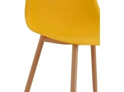 ESTER - Chaise Scandinave Curry Pieds Métal Bois (X2) -Mobilier De Restaurant chaise 8935753