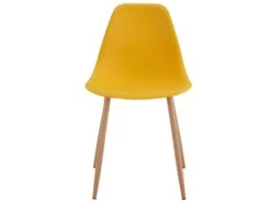 ESTER - Chaise Scandinave Curry Pieds Métal Bois (X2) -Mobilier De Restaurant chaise 8935755