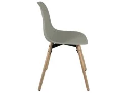 KAYELLES Lot De 4 Chaises Scandinaves De Cuisine Pieds Bois OVA (Gris) 7 KAYELLES Lot De 4 Chaises Scandinaves De Cuisine Pieds Bois OVA (Gris) -Mobilier De Restaurant chaise 8936019