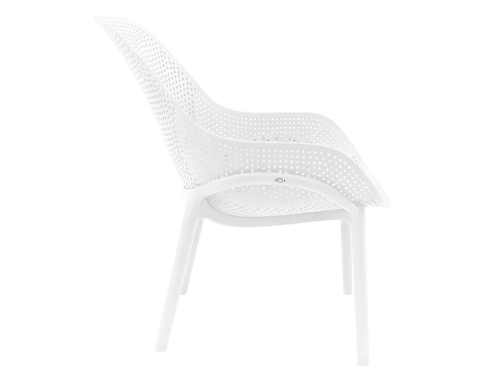 MONICA - Lot De 4 Fauteuils Coque Plastique Blanche 5 MONICA - Lot De 4 Fauteuils Coque Plastique Blanche – Image 5