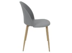 MADDY - Lot De 2 Chaises Scandinaves Grises -Mobilier De Restaurant chaise 8936483