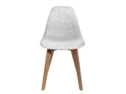 STYGN - Lot De 6 Chaises Avec Maille Grise -Mobilier De Restaurant chaise 8936685