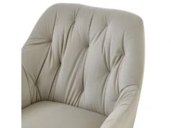 GORDON - Fauteuil De Table En Velours Coloris Lin, Pieds Métal Noir (x2) -Mobilier De Restaurant chaise 8937335