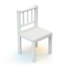 WEBABY - Chaise Enfant Blanc