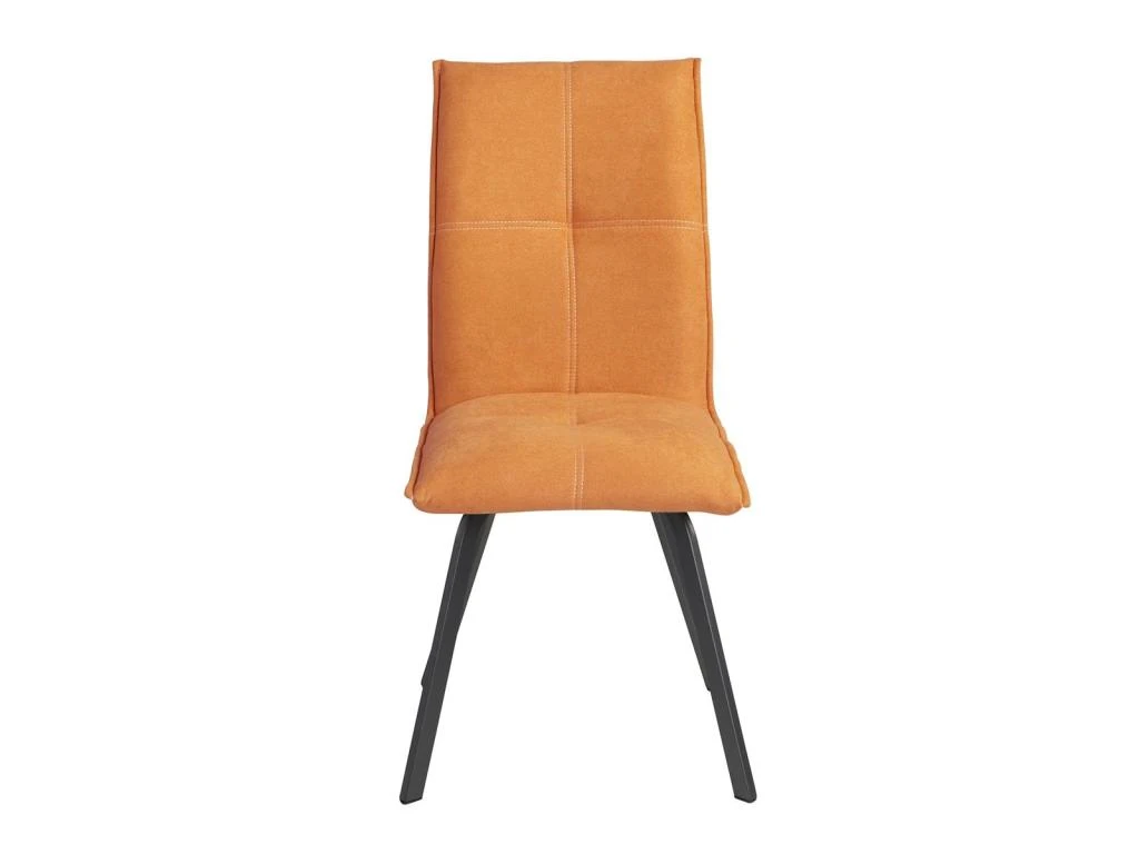 BISPO - Lot De 6 Chaises Tissu Coloris Orange 3 BISPO - Lot De 6 Chaises Tissu Coloris Orange – Image 3