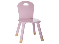 Mobilier De Restaurant 11 Lot De 2 Chaises Douceur Rose Pour Enfant En Bois - Dim : L28x L50 X H28 Cm