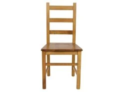 ORTA - Lot De 4 Chaises Teinté Chêne Et Assises En Bois -Mobilier De Restaurant chaise 9175907