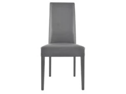 TORINO - Lot De 2 Chaises Simili Gris Et Pieds Laqués -Mobilier De Restaurant chaise 9175943