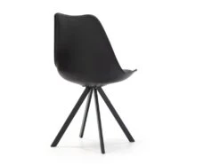 Pack 2 Chaises Salle à Manger Cross Style Nordique Noir, 54 Cm X 49 Cm X 84 Cm -Mobilier De Restaurant chaise 9180963