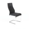 Chaise OLIVIER Design En Métal Et Tissu Coloris Noir - Lot De 4