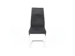 Chaise OLIVIER Design En Métal Et Tissu Coloris Noir - Lot De 4 -Mobilier De Restaurant chaise 9181105