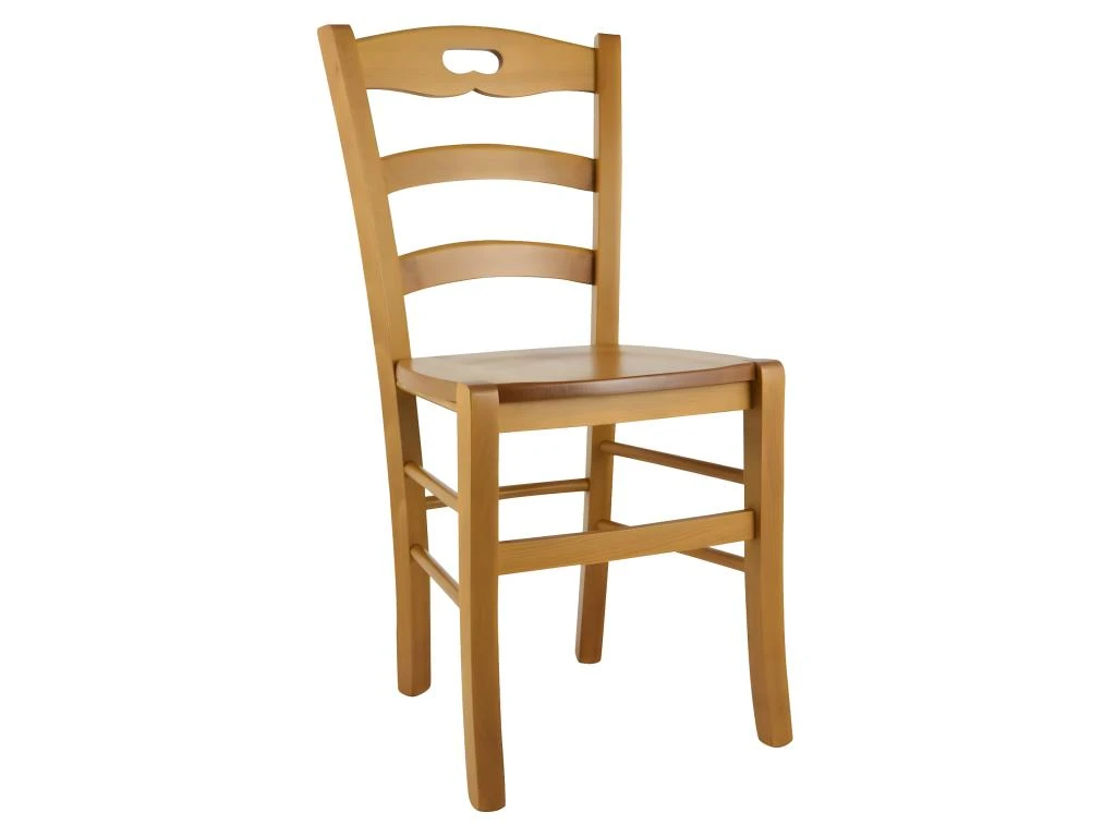 SUZY - Lot De 4 Chaises Teinté Chêne Et Assises En Bois 2 SUZY - Lot De 4 Chaises Teinté Chêne Et Assises En Bois – Image 2