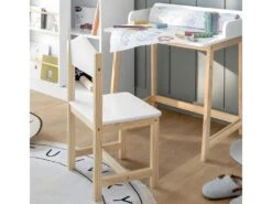 Chaise Enfant Coloris Blanc/naturel - L. 28,5 X P. 29 X H. 59 Cm 6 Chaise Enfant Coloris Blanc/naturel - L. 28,5 X P. 29 X H. 59 Cm -Mobilier De Restaurant chaise 9219731