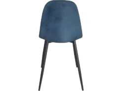 Lot De 4 Chaises Design Tissu Rembourrées NOVA (bleu) 8 Lot De 4 Chaises Design Tissu Rembourrées NOVA (bleu) -Mobilier De Restaurant chaise 9241643