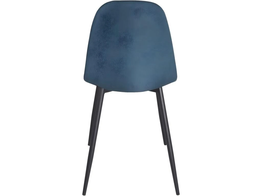 Lot De 4 Chaises Design Tissu Rembourrées NOVA (bleu) 4 Lot De 4 Chaises Design Tissu Rembourrées NOVA (bleu) – Image 4