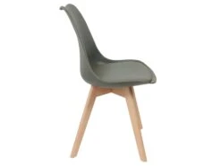 MEDALINE - Lot De 6 Chaises Scandinaves Kaki -Mobilier De Restaurant chaise 9243499