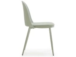 Lot De 4 Chaises Kana Vert, Pieds En Métal Et Assise Rembourrée -Mobilier De Restaurant chaise 9244545