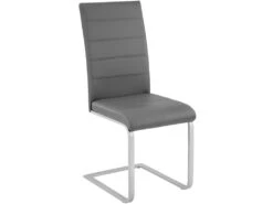 Lot De 2 Chaises De Salle à Manger Salon Cuisine Design Gris 1908015 7 Lot De 2 Chaises De Salle à Manger Salon Cuisine Design Gris 1908015 -Mobilier De Restaurant chaise 9245699