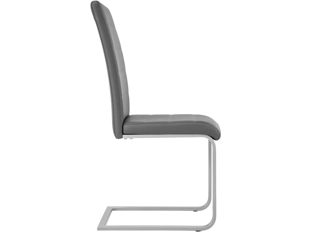 Lot De 2 Chaises De Salle à Manger Salon Cuisine Design Gris 1908015 2 Lot De 2 Chaises De Salle à Manger Salon Cuisine Design Gris 1908015 – Image 2