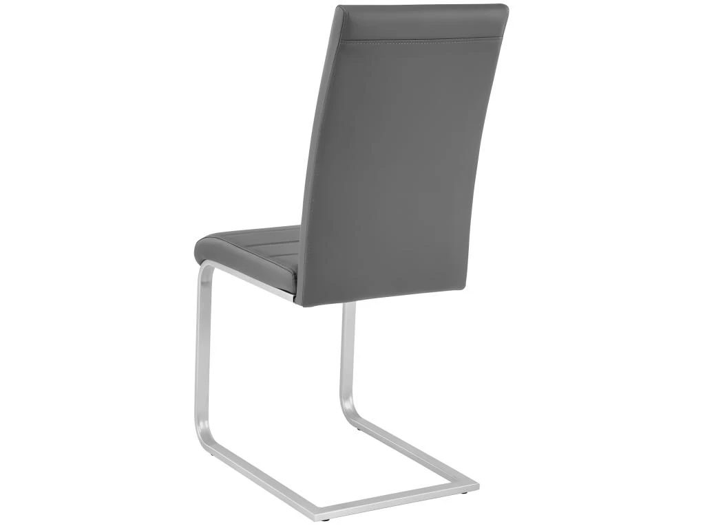 Lot De 2 Chaises De Salle à Manger Salon Cuisine Design Gris 1908015 4 Lot De 2 Chaises De Salle à Manger Salon Cuisine Design Gris 1908015 – Image 4