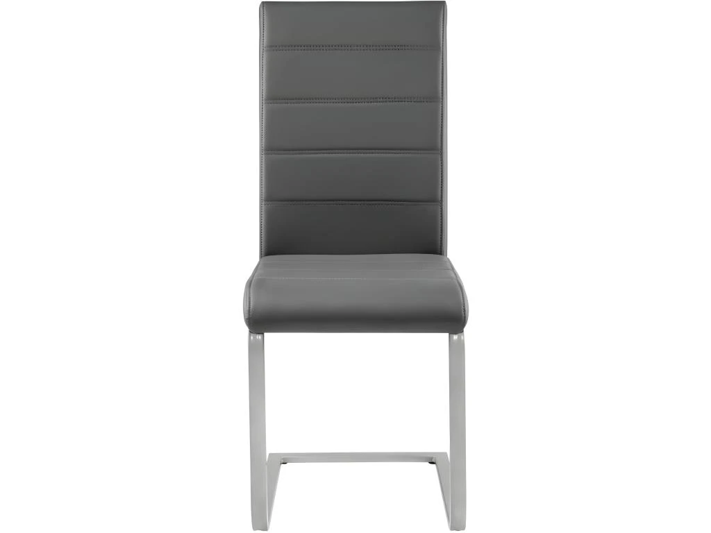 Lot De 2 Chaises De Salle à Manger Salon Cuisine Design Gris 1908015 5 Lot De 2 Chaises De Salle à Manger Salon Cuisine Design Gris 1908015 – Image 5