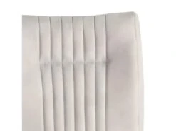 Lot De 2 Chaises Velours Gris Clair Et Pieds Design Métal Noir - VIVI -Mobilier De Restaurant chaise 9246195