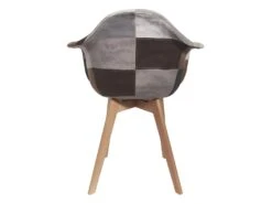 MELO - Lot De 6 Fauteuils Scandinaves Aspect Vieux Cuir -Mobilier De Restaurant chaise 9248941