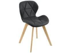 Lot De 4 Chaises Älmhult Simili 81 X 57 X 49 Cm Noir [en.casa] -Mobilier De Restaurant chaise 9249371