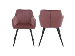 Chaise En Velours BERTILLE Rose - HAPPY GARDEN 8 Chaise En Velours BERTILLE Rose - HAPPY GARDEN -Mobilier De Restaurant chaise 9250495