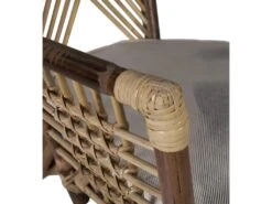 Fauteuil En Rotin Marron Et Polyester Beige 8 Fauteuil En Rotin Marron Et Polyester Beige -Mobilier De Restaurant chaise 9251897