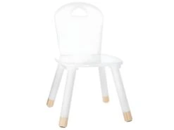 Lot De 2 Chaises Douceur Blanc Pour Enfant En Bois - Dim : L28x L50 X H28 Cm