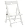 Chaise Pliante Pour Enfant En Bois Blanc H 51.9 Cm