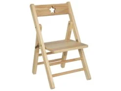 Mobilier De Restaurant 19 Chaise Pliante Pour Enfant En Bois Naturel H 51.9 Cm