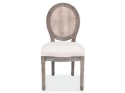 Lot De Deux Chaises De Salle à Manger Lin Et Rotin Gris 1902210 7 Lot De Deux Chaises De Salle à Manger Lin Et Rotin Gris 1902210 -Mobilier De Restaurant chaise 9322201